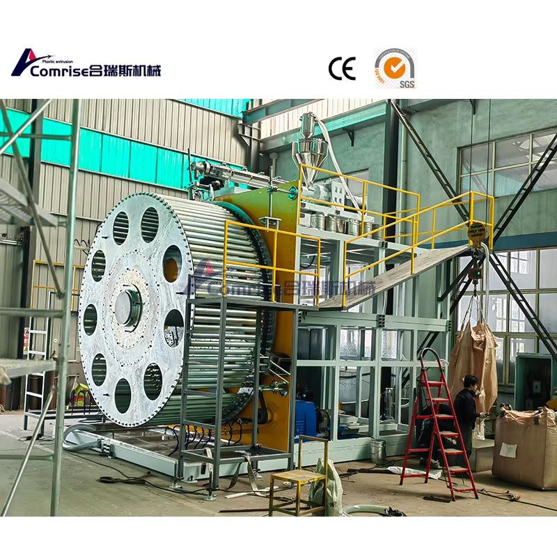 Üreges fal spirál tekercselő cső gyártósora szállításhoz